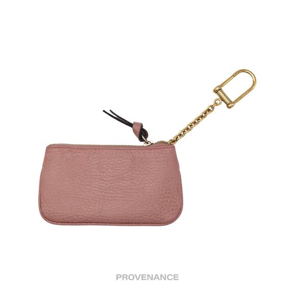 🔴 Gucci MII Key Pouch Cles - Powder Pink Tumbled Leather - Picture 2 of 7